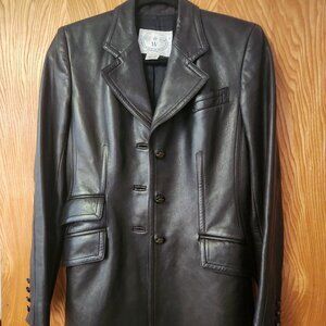 Wathne Dark Brown Genuine Leather Jacket